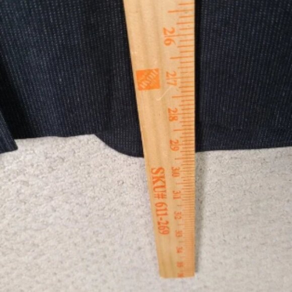 Banana Republic Jacket Men 42S Black Striped Blazer Tailored Fit Cotton 2 Button - Picture 10 of 13